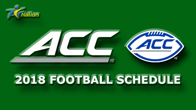 2018 ACC Football Schedule Football