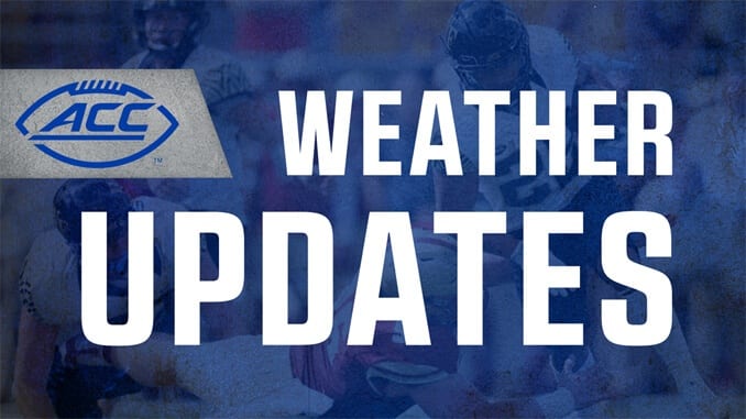 ACC Football Weather Updates Weather