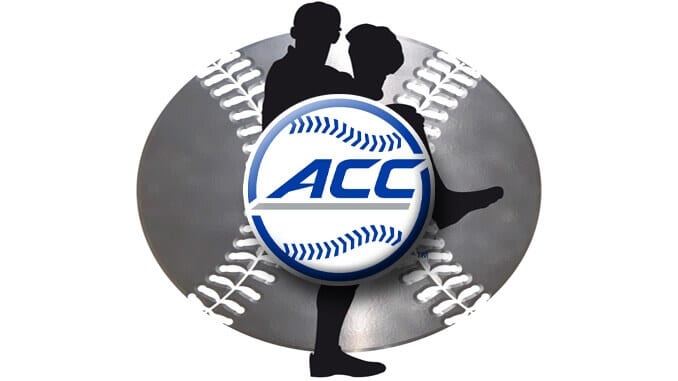 ACC Baseball With Background Nosebleed