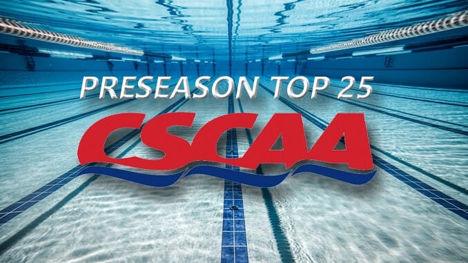 CSCAA Preseason Top 25 Swim Dive