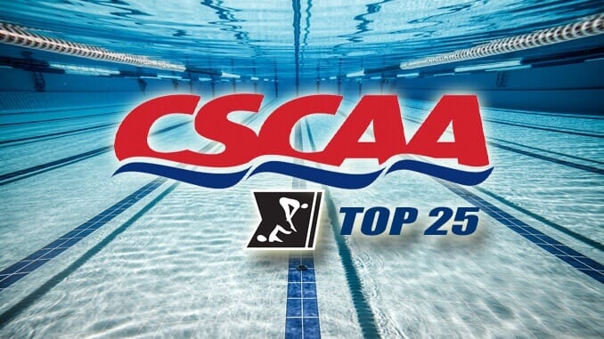 CSCAA Swim Dive Top 25 Stroke
